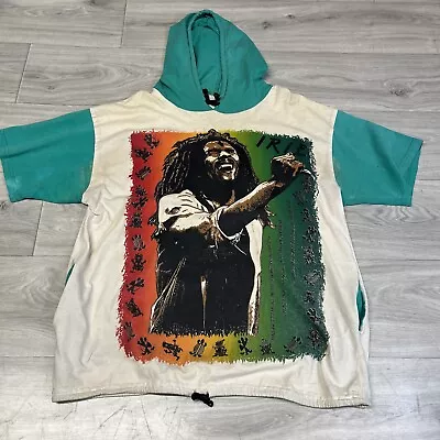 Vintage 90s Bob Marley T-shirt Hood Size XL Rap Tee Made In USA Rare 1990s Rare • $60
