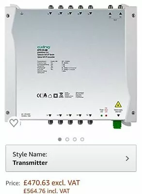 Axing OTX 51-00 Optical Transmitter For Quattro LNB And Terrestrial SC/APC • £425