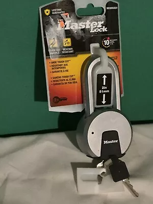 Master Lock M930XKADLH Padlock 2 In. Shackle WITH 2 KEYS~ BRAND NEW • $25