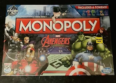 Monopoly Marvel The Avengers Board Game Hasbro BRAND NEW SEALED 2014 Rare Xmas • £22.49