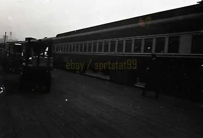 DH Delaware & Hudson Passenger Car @ Train Station - Vintage Railroad Negative • $29.45