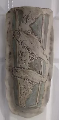 £26.99 • Buy Tenmoku Pottery Malaysian Handicraft Hanging Wall Vase Fish Pattern