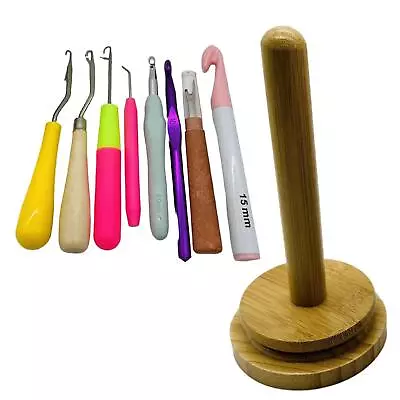 Yarn Ball Holder For Crocheting With Crochet Hooks Ribbon Yarn Ball Winder • £13.63