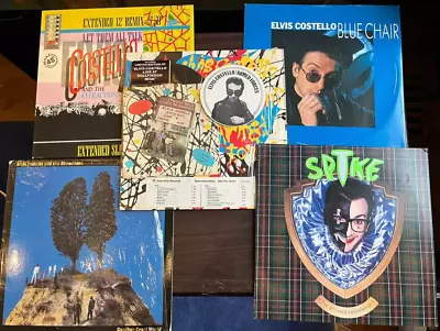 5 LP Lot ELVIS COSTELLO Armed Forces WL PROMO W 45 SPIKE Are 12  VINYL LTD ED • $24.99