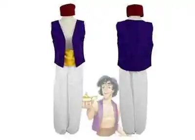 Adult Men Aladdin Arabian Prince Cosplay Costume Party Fancy Dress Costume • £16.22