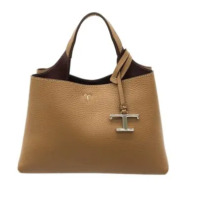 Auth TOD'S Leather Bag Micro XBWAPAEL000QRI9P13 Brown Dark Brown Leather - • $483