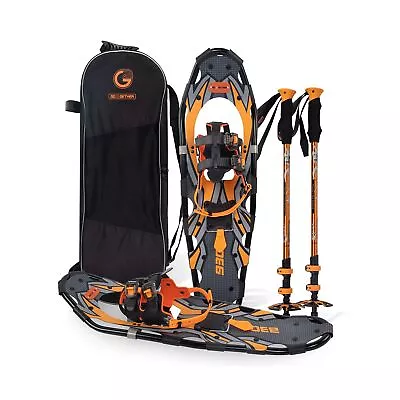 G2 21/25/30/36 Inches Light Weight Snowshoes With Toe Box EVA Padded Ratchet... • $90.11