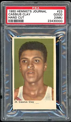 1960 Hemmets Journal Cassius Clay Muhammad Ali Card #23 - PSA 2 MK - Rare! • $1410.75