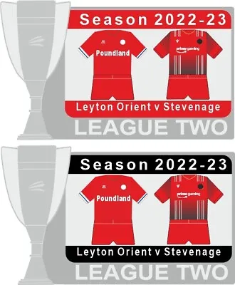 £3.50 • Buy Leyton Orient V Stevenage League Two Matchday Badge 2022-23