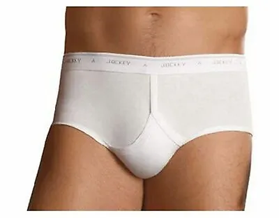 Jockey White Y-Front Mens Underwear Briefs Trunks Plus Size • $25.85