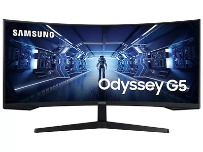 Samsung Odyssey G5 34  Curved Gaming Monitor WQHD 165Hz LC34G55TWWEXXY 34inch • $777