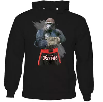 Gorilla Fighter Mens Martial Arts Hoodie Gym MMA Training Top Muay Thai Boxing • $30.48