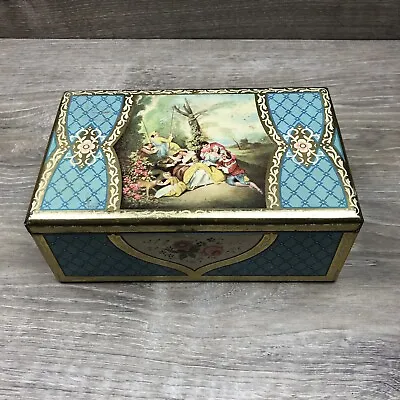 MACFARLANE LANG & CO. VINTAGE Tin RARE Renaissance English Biscuit Box Bin 15 • $52.50