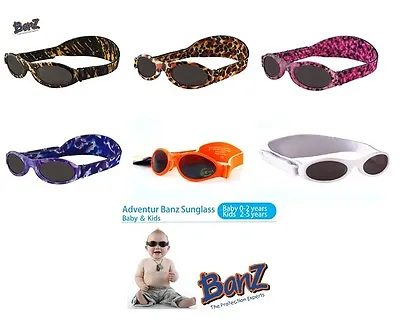 Baby Kidz Banz ® Adventurer Sunglasses 100% UVA UVB Sun Protection For BOYS GIRL • £12.72