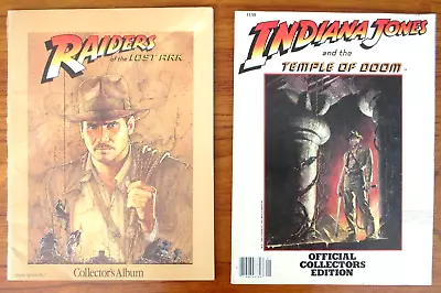 1981 Raiders Of The Lost Ark Movie Program & 1984 Indiana Jones Temple Of Doom • $40