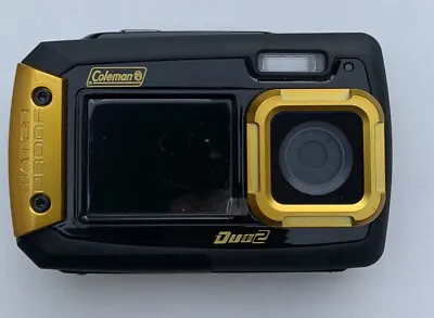 Coleman Duo2 20 MP Waterproof Digital Camera With Dual LCD Screen TESTED! • $35