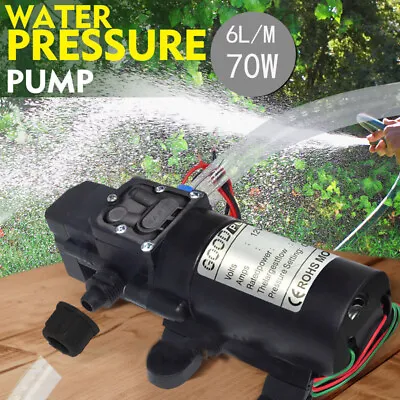 $19 • Buy 130PSI Water Pump Self Priming Diaphragm High Pressure RV Automatic Switch DC12V