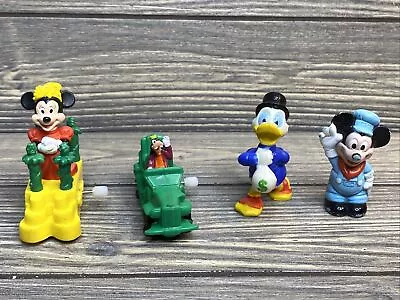 Vintage Fast Food Toys Disney Minnie Goofy Wind Up Toys Mickey Scrooge Lot Of 4  • $14.99