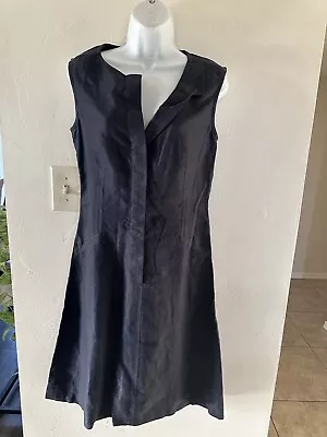 CHANEL 02C 2002 Cruise Collection Size 38 Navy Shift Dress • $217.70