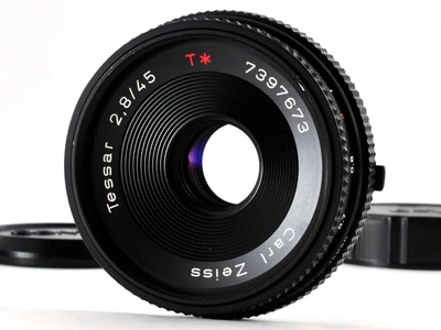 £188.16 • Buy Contax 45mm F/2.8 AEJ Carl Zeiss Tessar T C/Y Pancake Lens From Japan [N.MINT]
