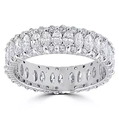 2 5/8ct Marquise Diamond Eternity Ring 14K White Gold • $2375