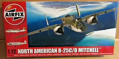 Airfix North American  B-25c/d Mitchell 1:72 Scale Model Kit Ww2 Medium Bomber  • £25