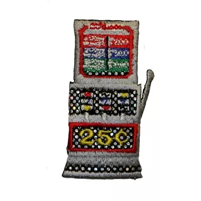 $6.99 • Buy ID 0086B 25 Cent Slot Machine Patch Gamble Slots Embroidered Iron On Applique