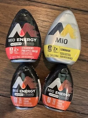 4 MiO Energy Water Enhancer 2 Tropical Fusion Lemonade Strawberry Pineapple • $12.99