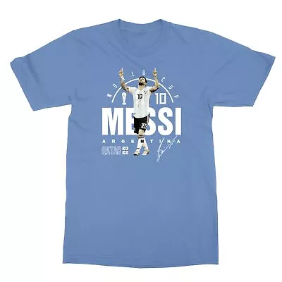 World Soccer 2022 Lionel Messi 10 Argentina Fans Unisex T-Shirt • $17.99