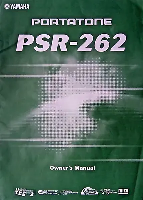 Yamaha PSR-262 Portatone Electronic Keyboard Original User's Owner's Manual Book • $51.38