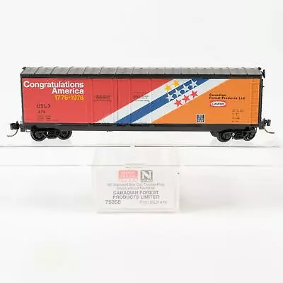 Micro Trains Canadian Forest Products USLX 50' Double Plug Door Box Car 75050 • $17.99