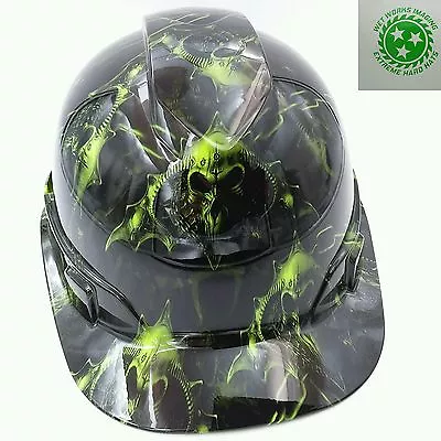 $44.99 • Buy Hard Hat Custom Hydro Dipped , OSHA Approved HELL RAISER SKULLS !!!NEW!!!!