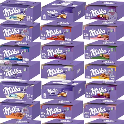 Milka Chocolate Full Box Variety Mix Flavours DaimOreoBubbly Milk Bar Gift Box • £39.99