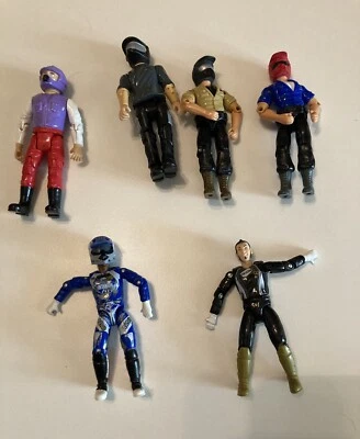 $25 • Buy Motorcycle Rider Biker Toy Plastic Blue James Bubba Stewart, M. Rau, Lot