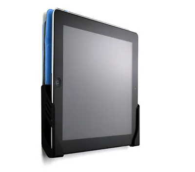 Damage Free Universal Tablet Wall Mount Dock IPad 1 2 3 4 Air Air 2 Black 3M Adh • $14.99