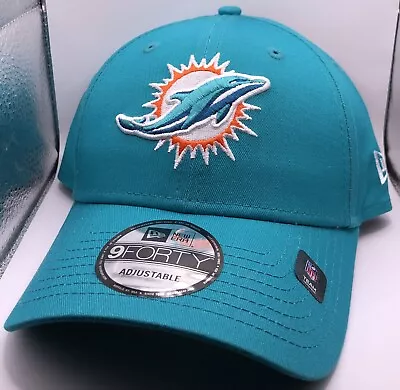 Men's Miami Dolphins New Era Aqua 9FORTY The League Snapback Hat - Size: OSFA • $25.98