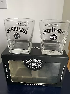 Boxed Set Of 2 Jack Daniel’s Old No. 7 Whisky Tumblers • £7.99