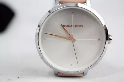 Michael Kors MK2778 Ladies Charley Leather Strap Silver Dial 38MM Watch • $39