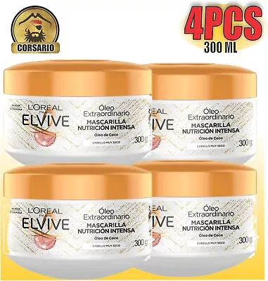 ELVIVE Intense Nutrition Hair Treatment Extraordinary Coconut Oil 300-PACK X 4 • $56.89