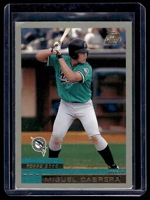Miguel Cabrera 2000 Topps Traded RC #T40 Florida Marlins Rookie Card • $100