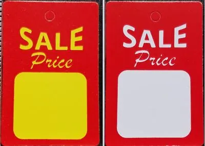 All Purpose Small Red White Yellow Sale Price Unstrung Coupon Merchandise Tags • $7.44