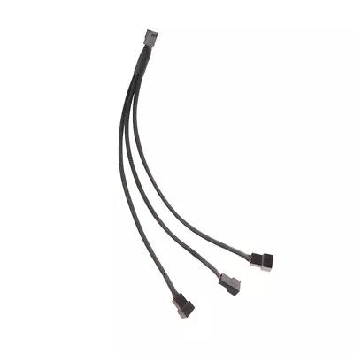 PC Adapter Fan 4pin PWM Extender Cable 4pin To 3 Ways Y Splitter Cabl.nu • $4.35