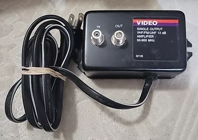 Eagle 12 DB Signal Amplifier VHF Antenna HDTV CATV Video Single Output Amp • $13
