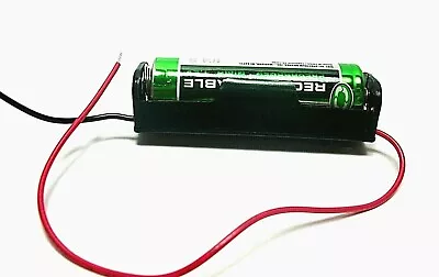 1.5 Volt DC Battery Holder 1xaa Snap 150mm Lead B8 • $2.18