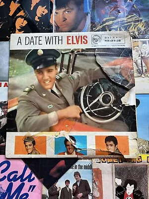 Elvis Presley - A Date With Elvis - Original Rca Silver Spot Rd-27128 Lp - Album • $7.40