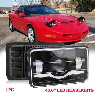 4 X6  LED Headlight Projector Sealed Hi/Lo Angel Eye DRL Fit Pontiac Firebird • $31.99