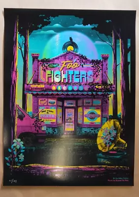 Foo Fighters Perth AU 2023 Screen Print FOIL Poster Art Adam Collins  Ltd Ed 115 • $199