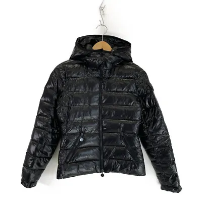 MONCLER 45384 BADY Down With Hood Jacket 0 Black • $398