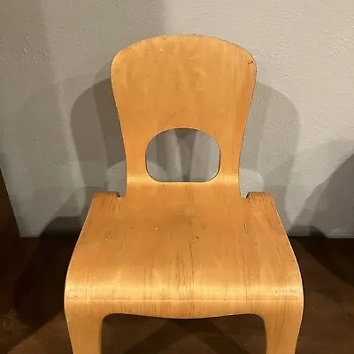 Vintage MCM Style Community Playthings Child's Bent Plywood Chair Rare READ • $40