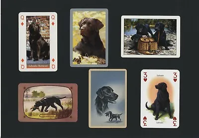 Labrador Retriever Black Mounted Set Of Vintage Dog Collectible Playing Cards  • $12.44